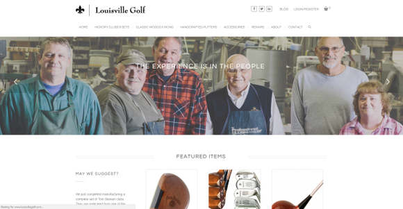 New ecommerce website for Louisville Golf, using Wordpress and Woocommerce.